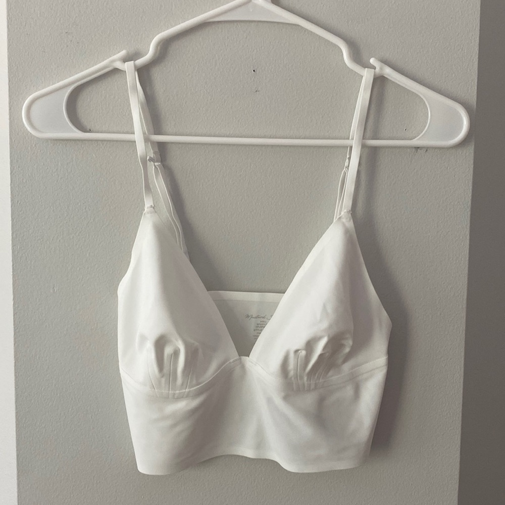 White vestique top/bralette
